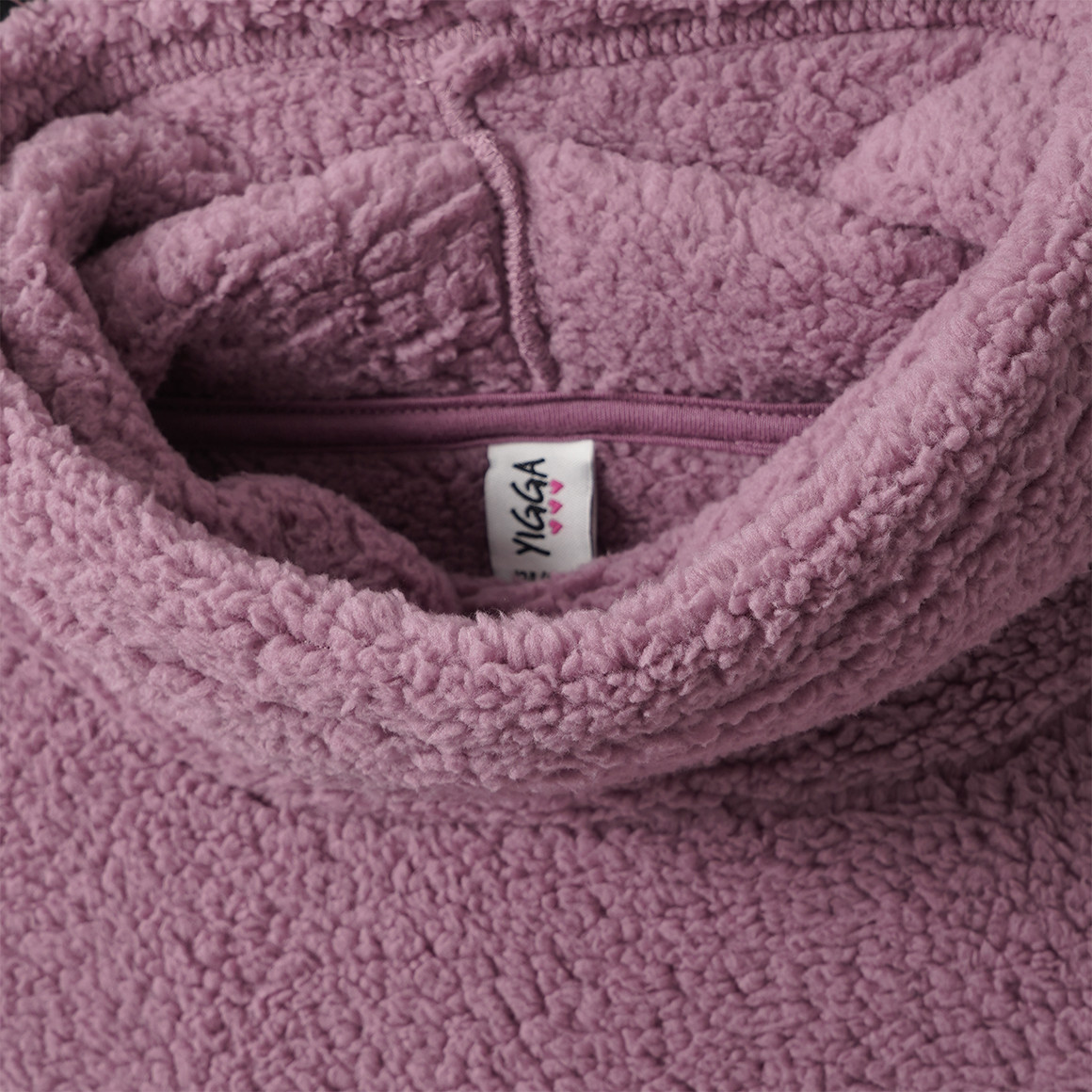 Teddytrui voor meisjes met sjaalkraag