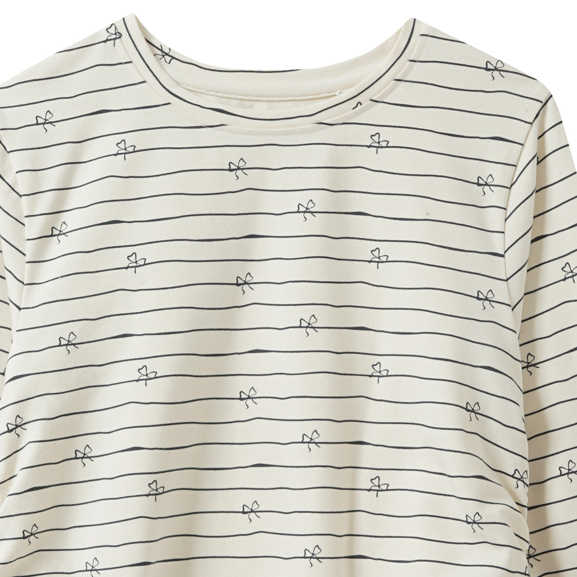 Meisjes shirt lange mouwen met plooien