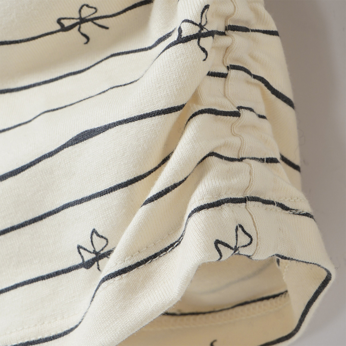 Meisjes shirt lange mouwen met plooien