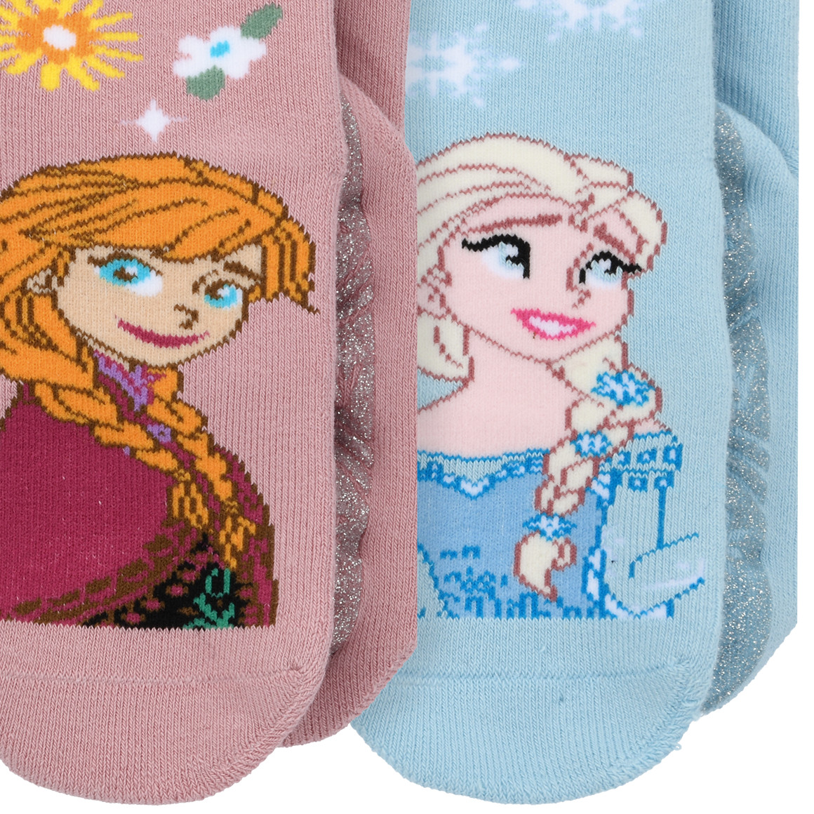 2 Paar Die Eiskönigin Stoppersocken im Set