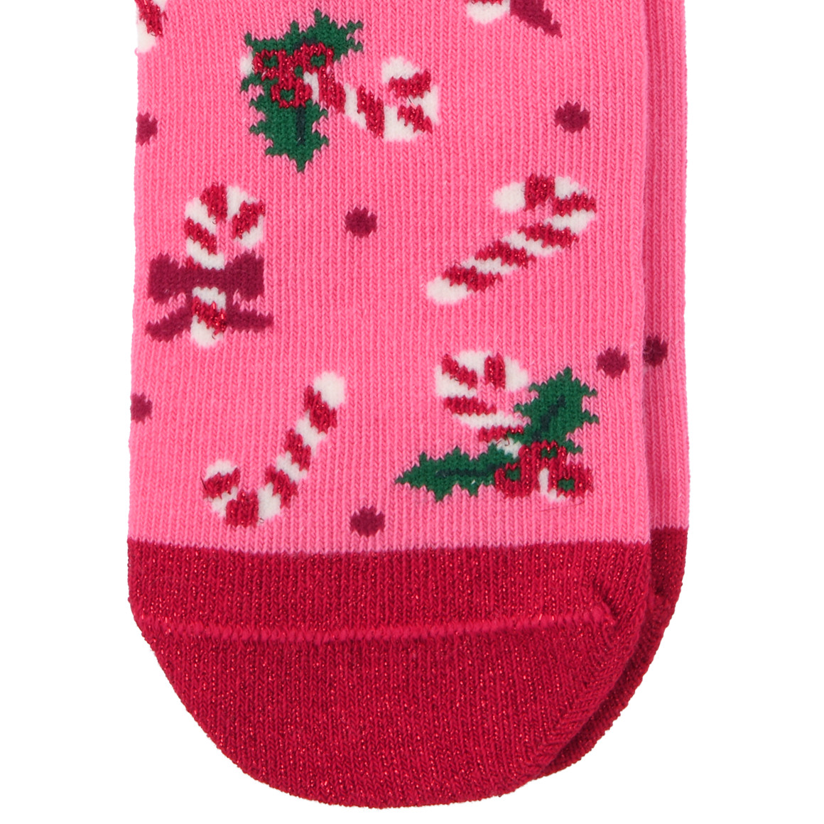 1 paar Kerstsokken met glitter voor Meisjes