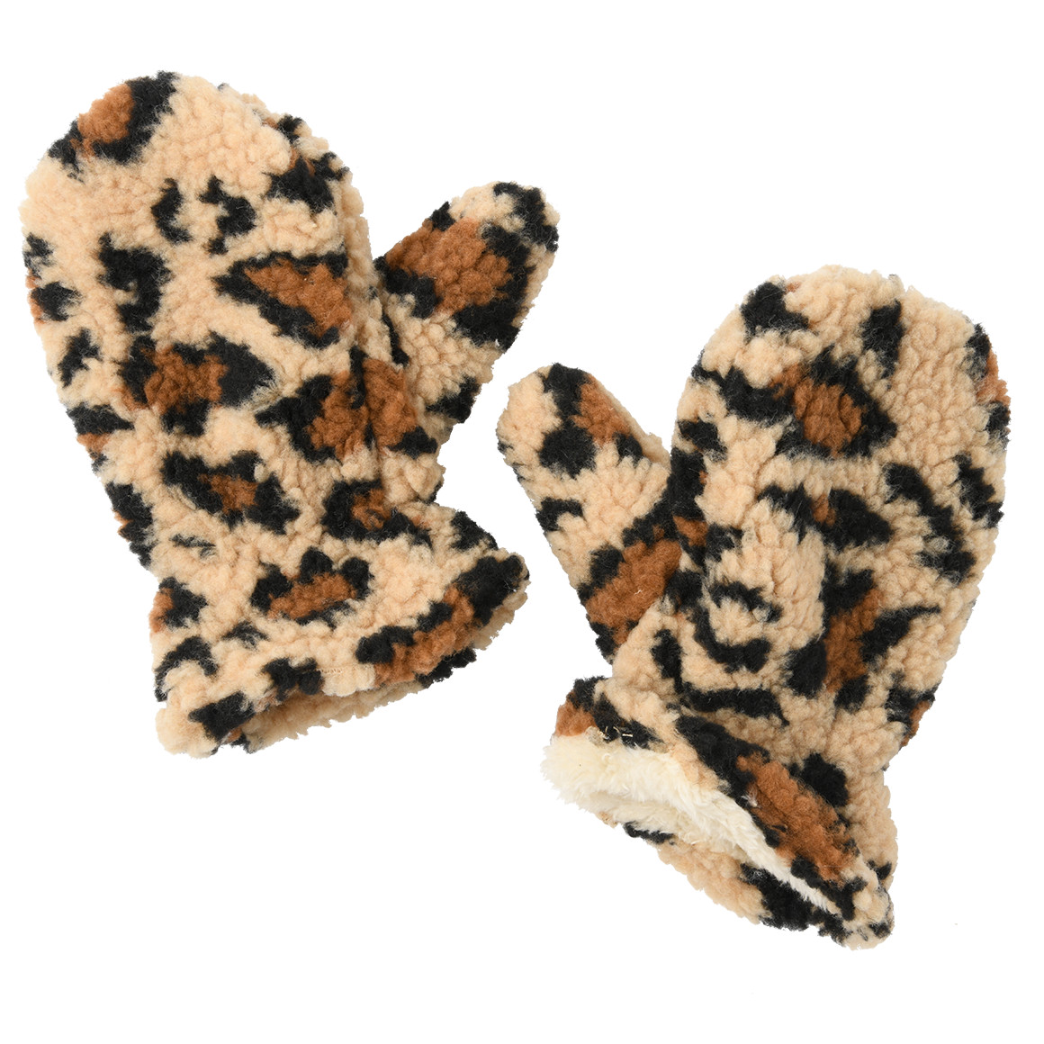 Mädchen Fäustlinge mit Leo-Muster