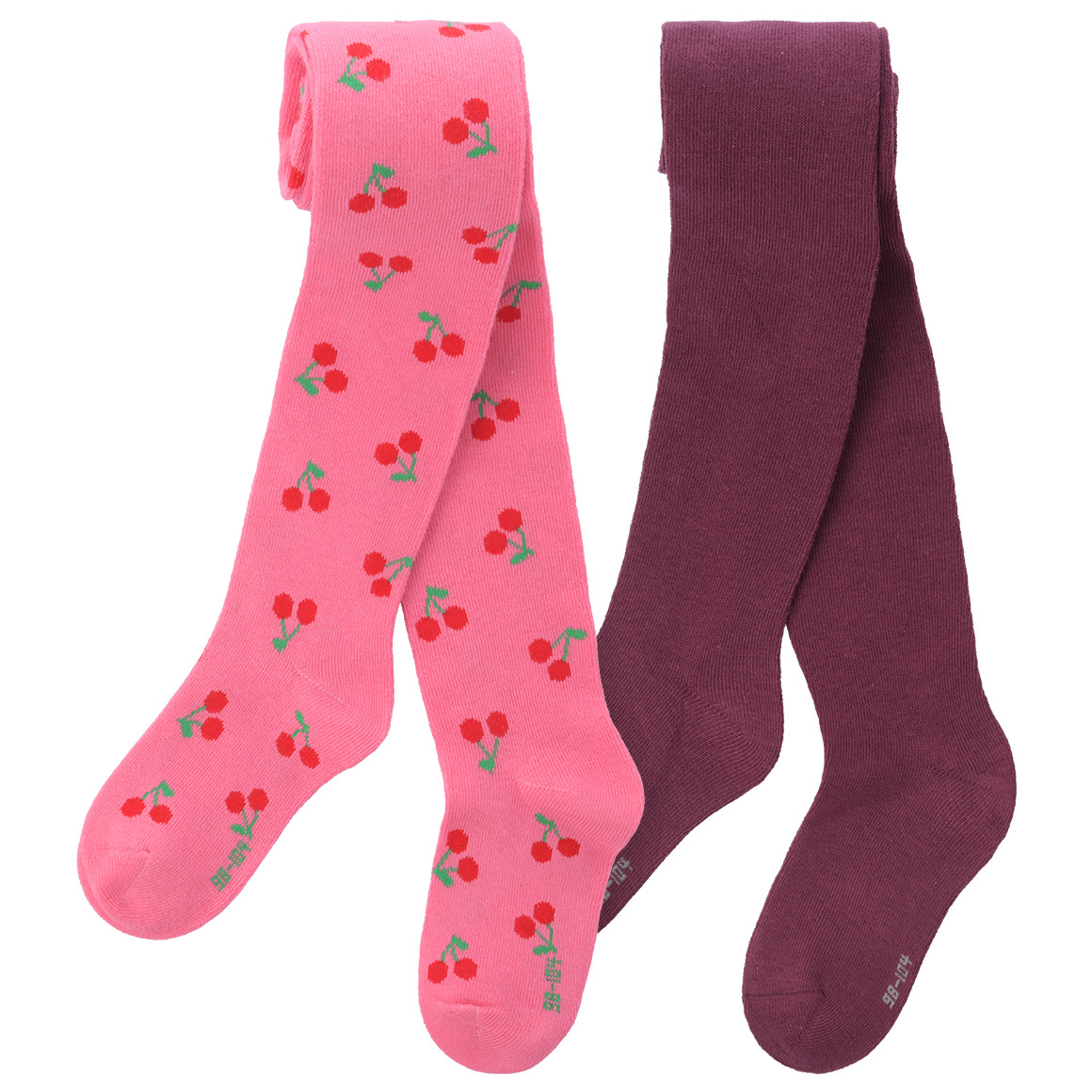 2 meisjesmaillots met biologisch katoen