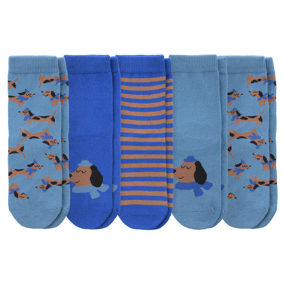 5 paar kindersokken van biologisch katoen