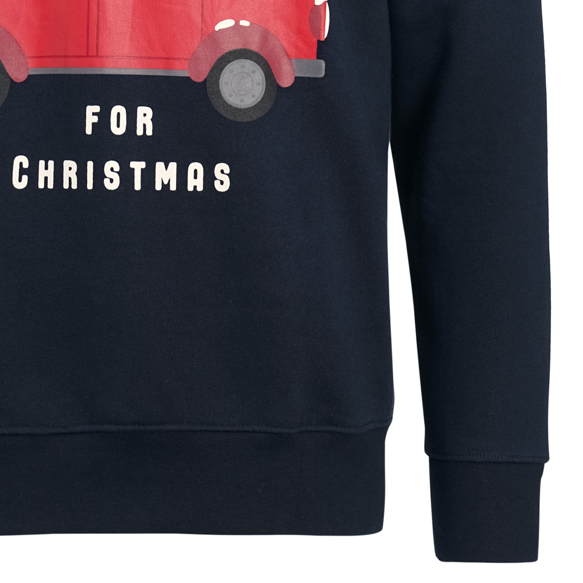 Heren kersttrui met print