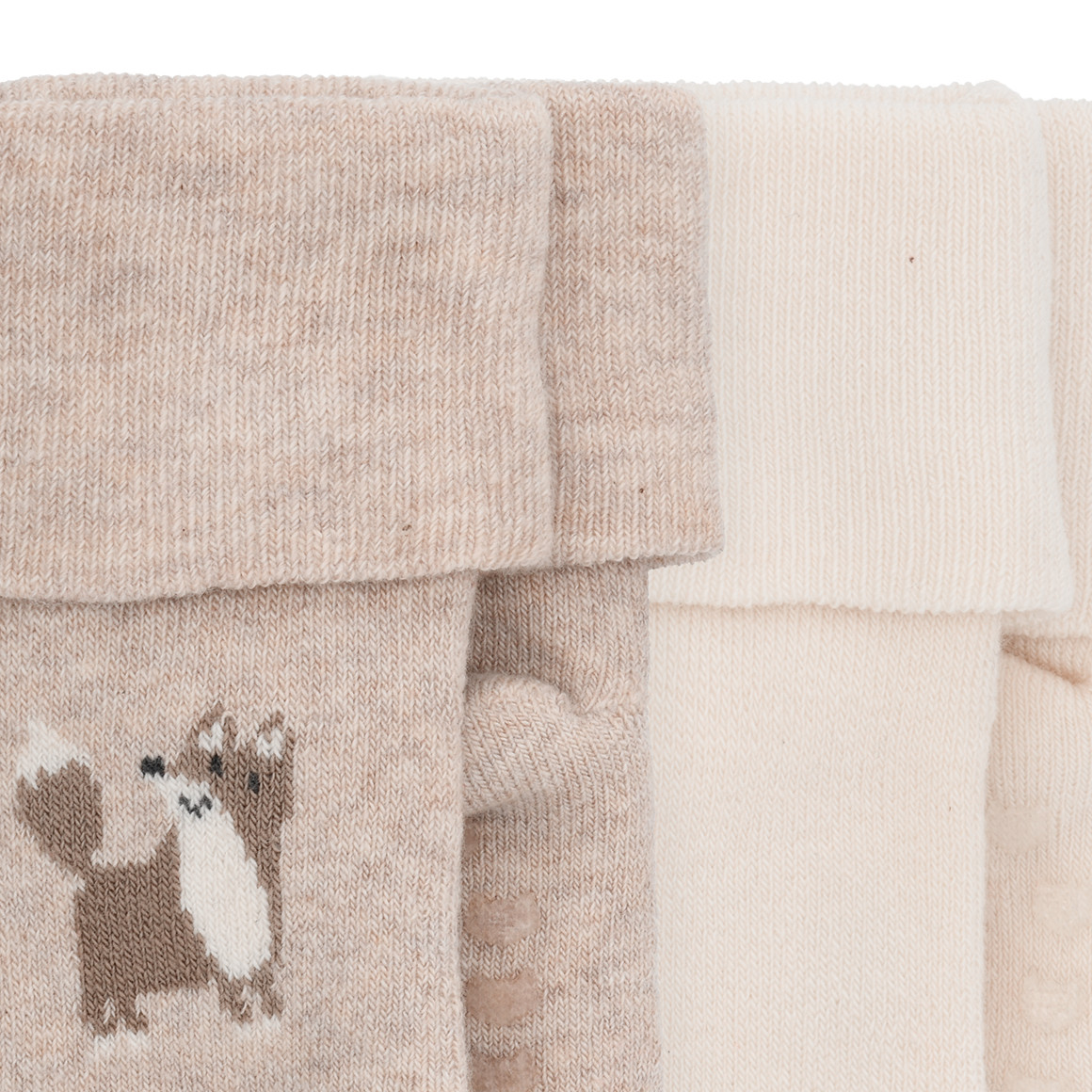 2 Paar Newborn Socken mit Umschlag