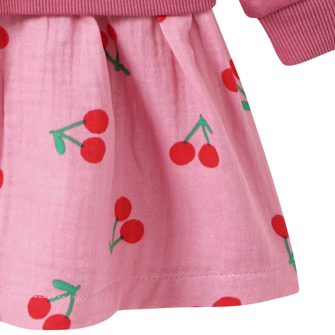 Babyjurk met aangezet rokje