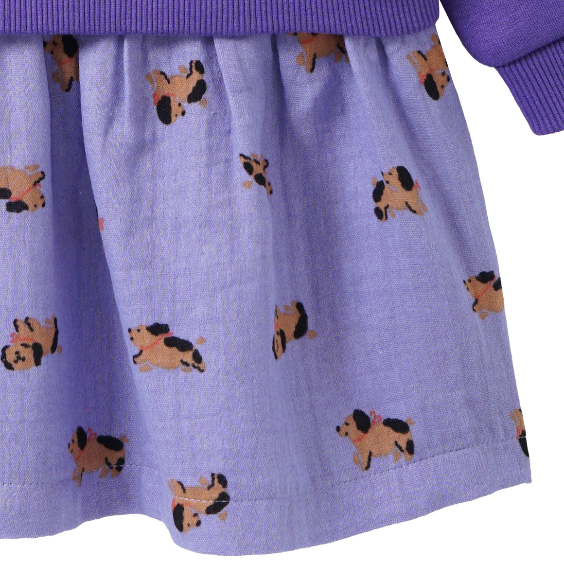 Babyjurk met aangezet rokje