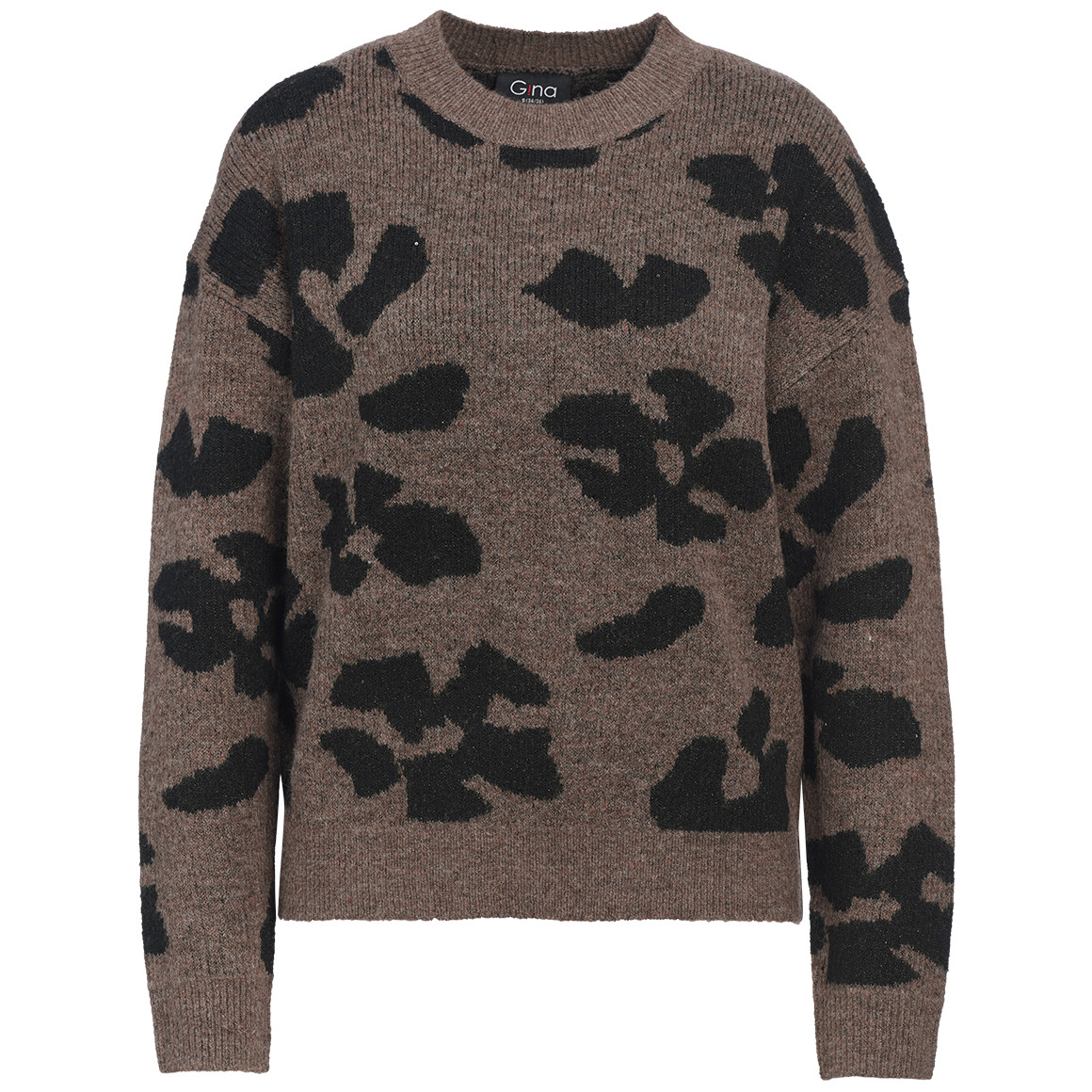 Gebreide damestrui met all-overmotief