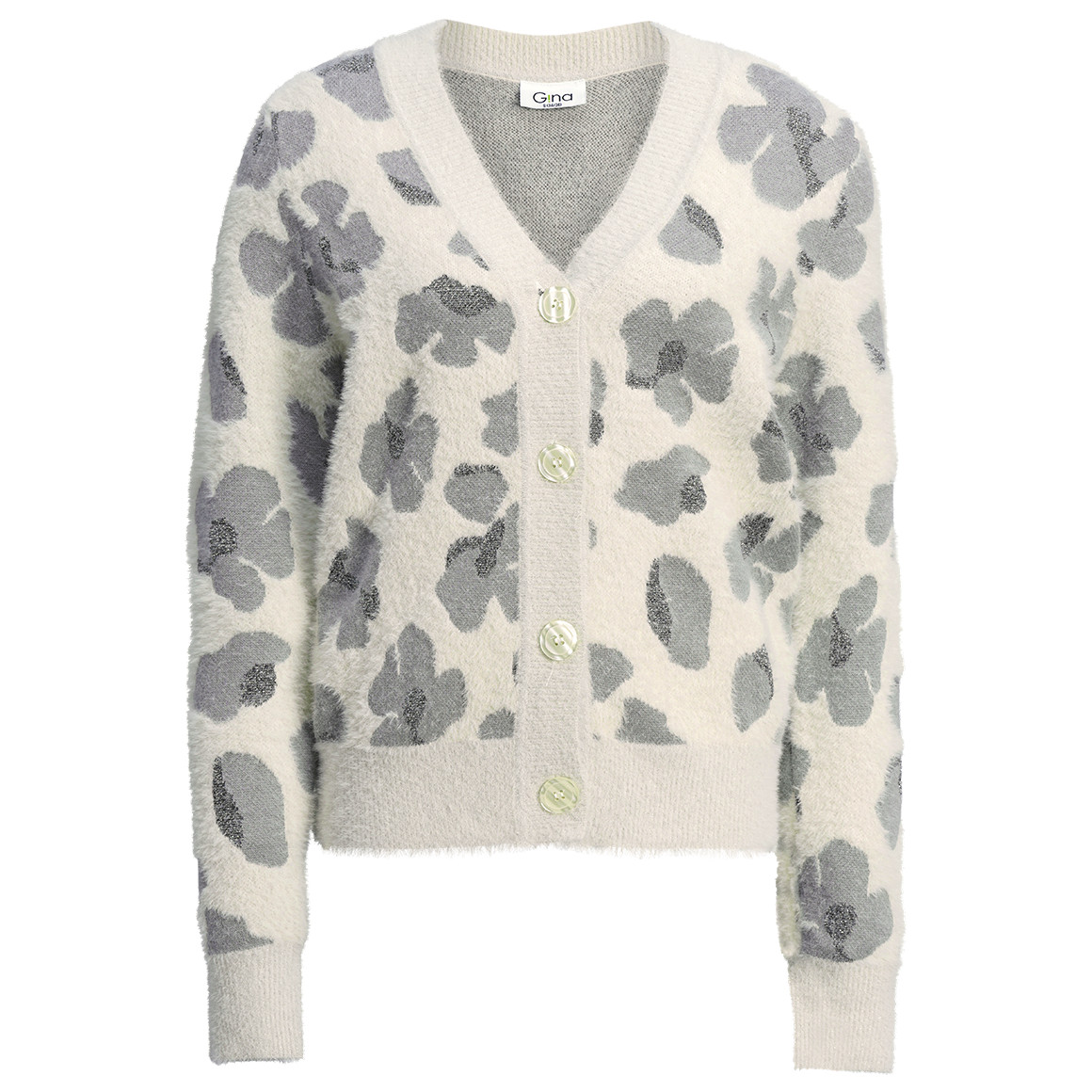 Damen Strickjacke mit Effektgarn