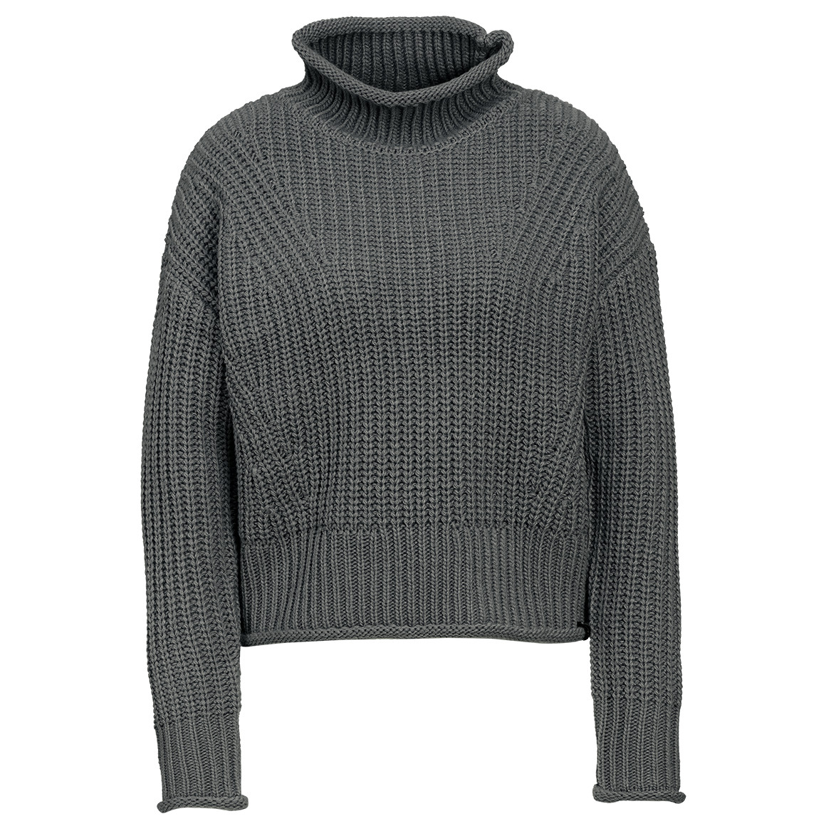 Damen Strickpullover mit Stehkragen
