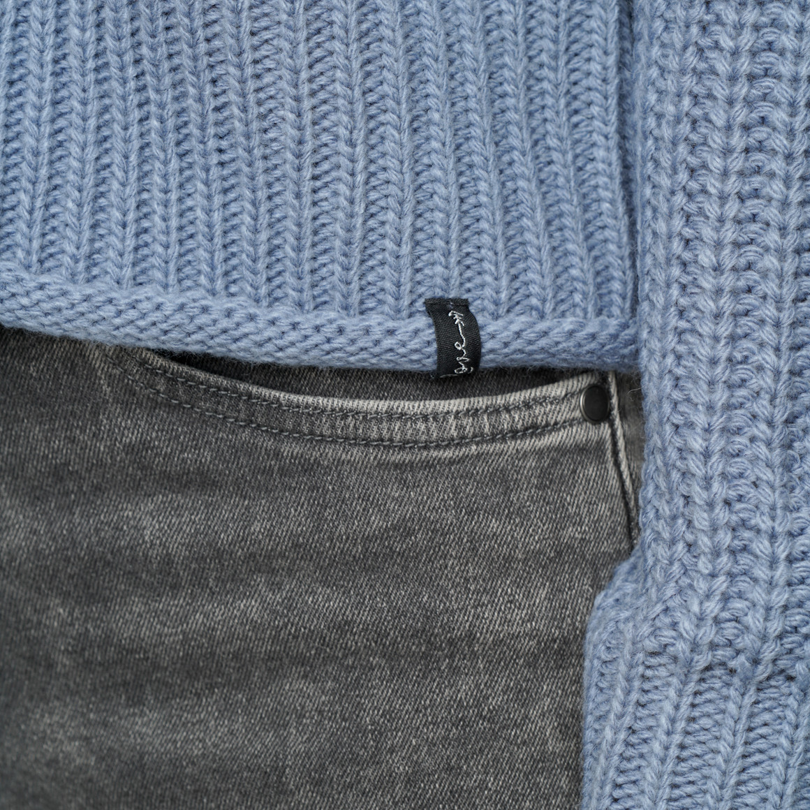 Damen Strickpullover mit Stehkragen