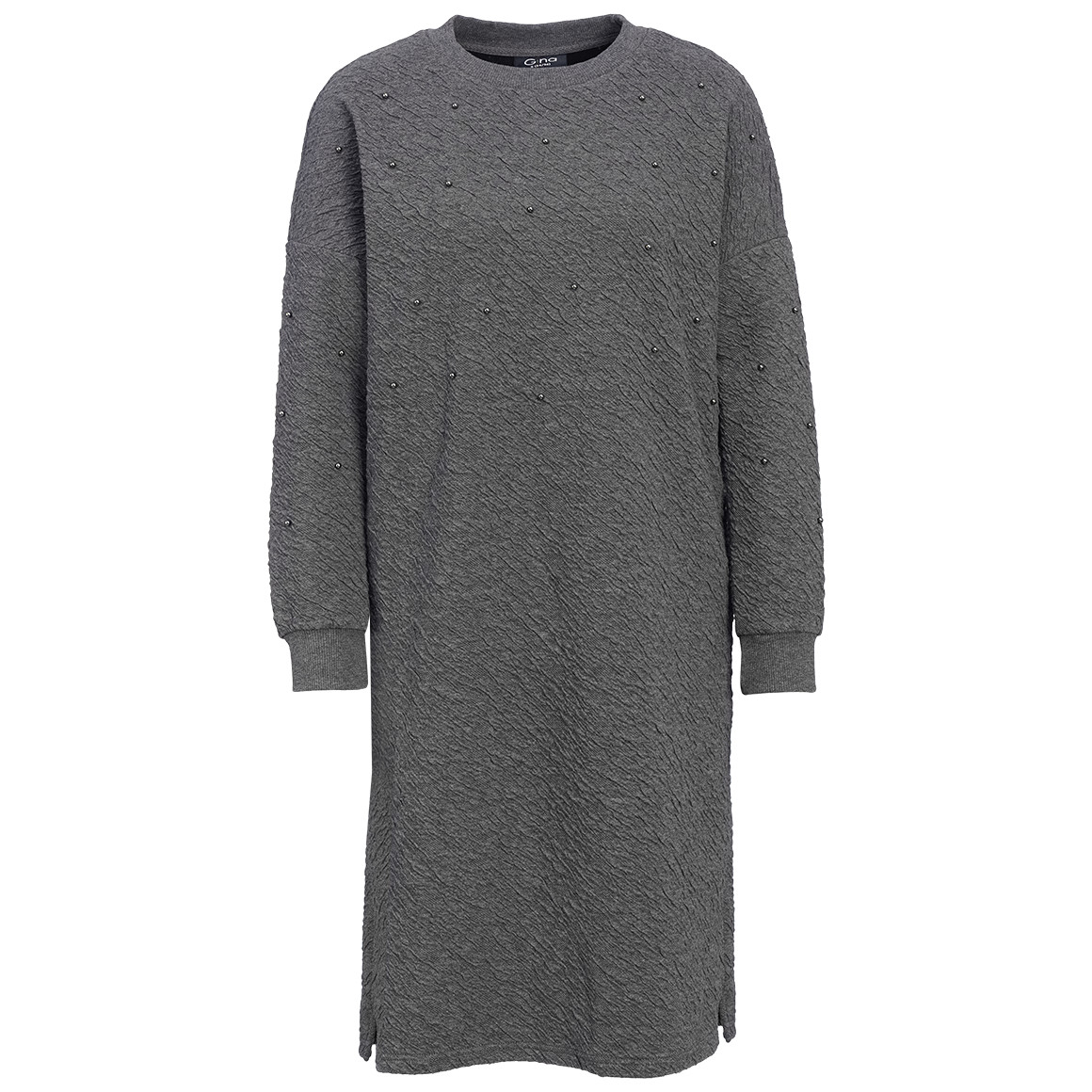 Damen Sweatkleid mit Zier-Perlen