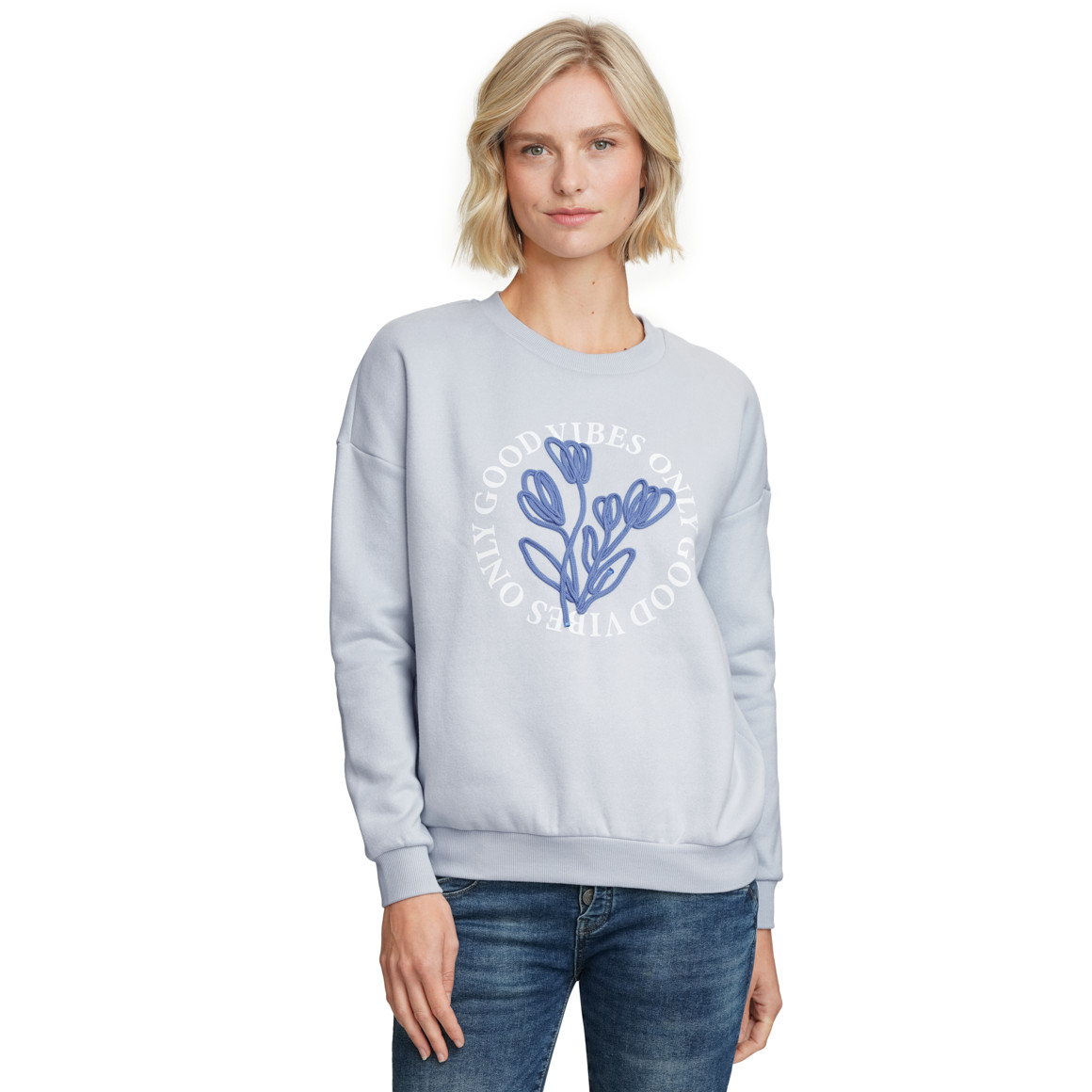 Damen Sweatshirt mit Applikation