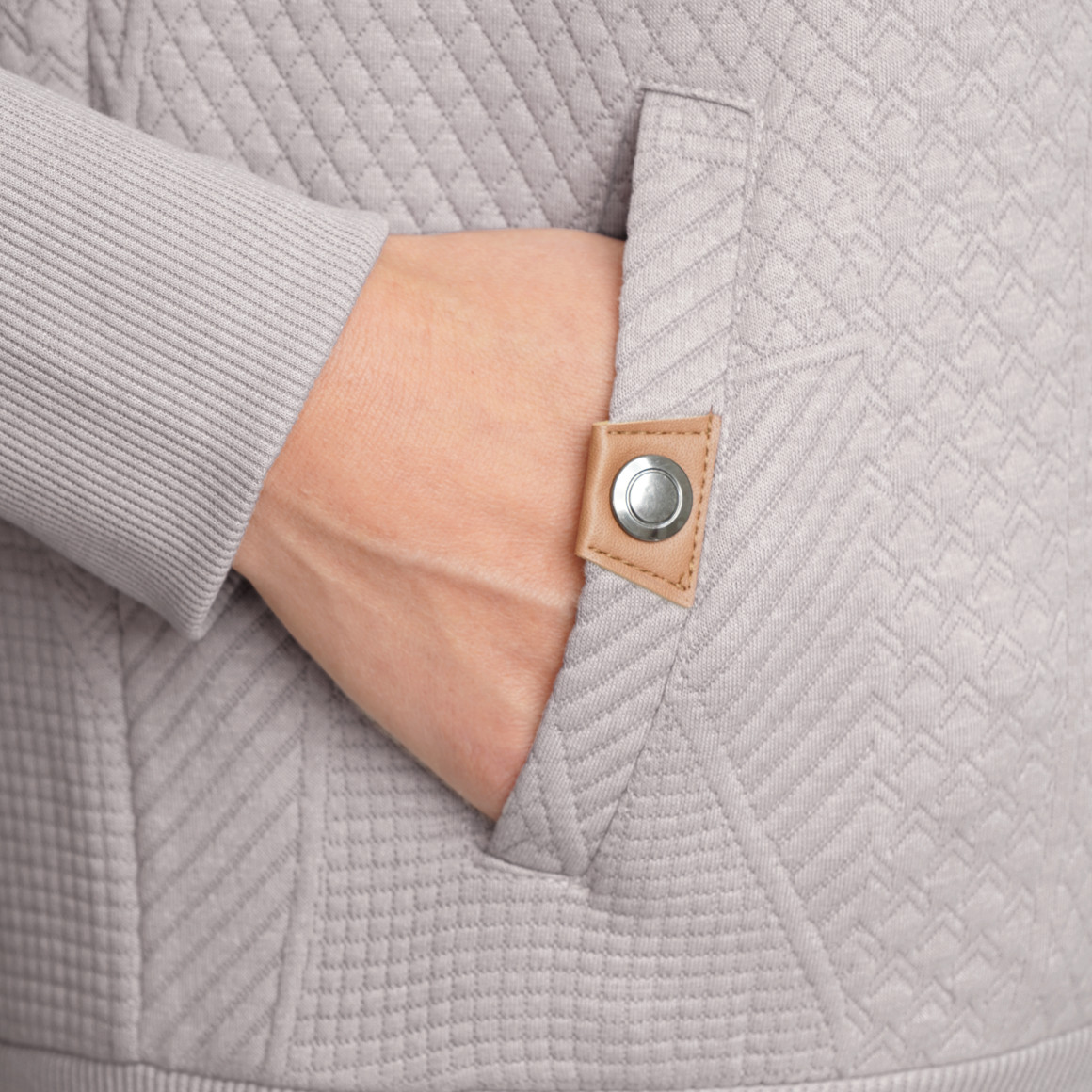 Damen Sweatshirt mit Strukturmuster