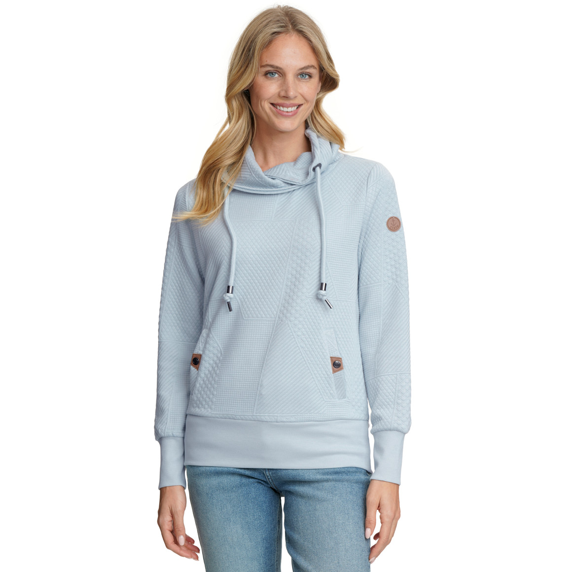 Damen Sweatshirt mit Strukturmuster