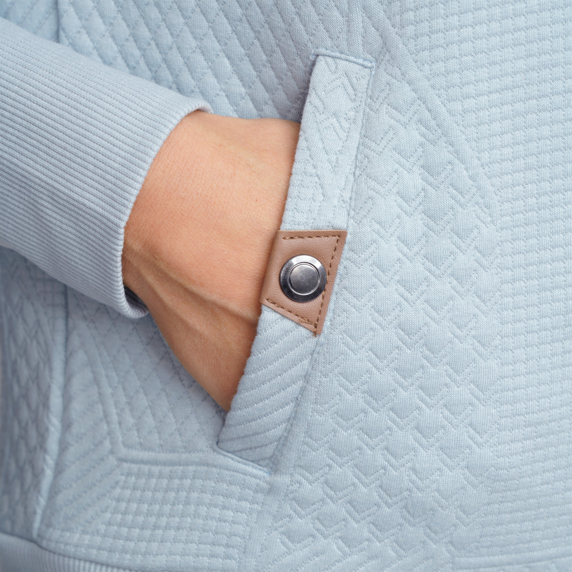 Damen Sweatshirt mit Strukturmuster