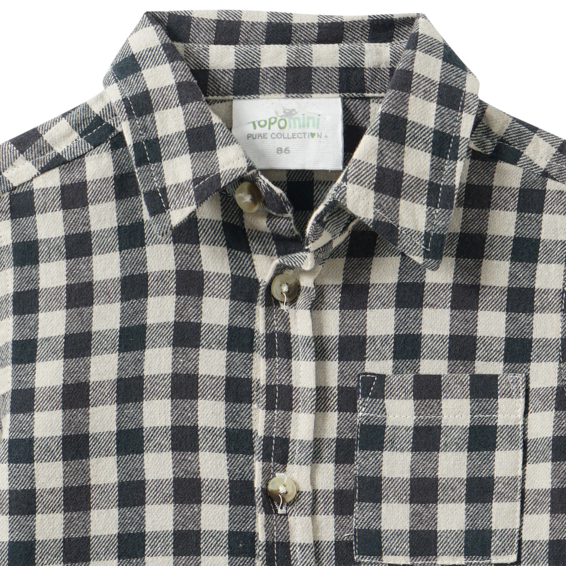Baby Flanellhemd mit Karo-Muster