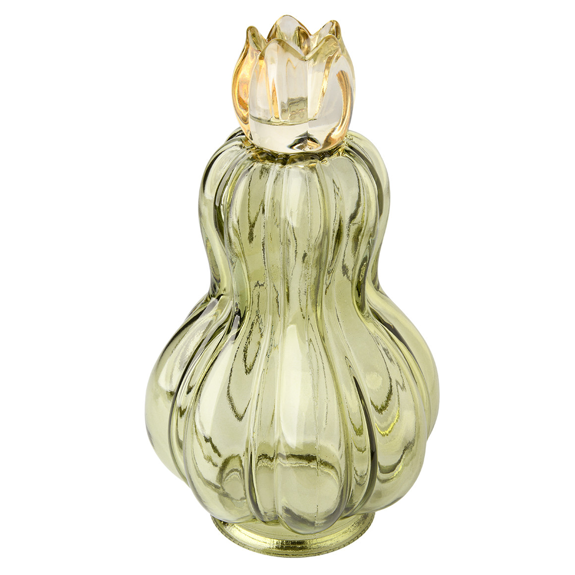 Pompoenvormige kandelaar