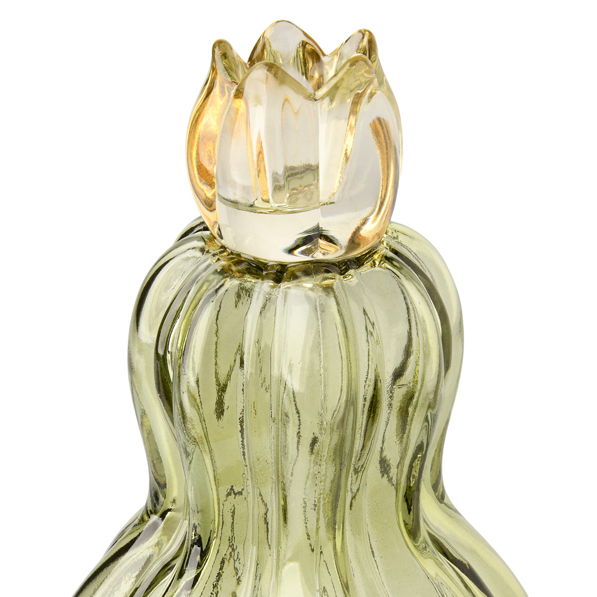 Pompoenvormige kandelaar