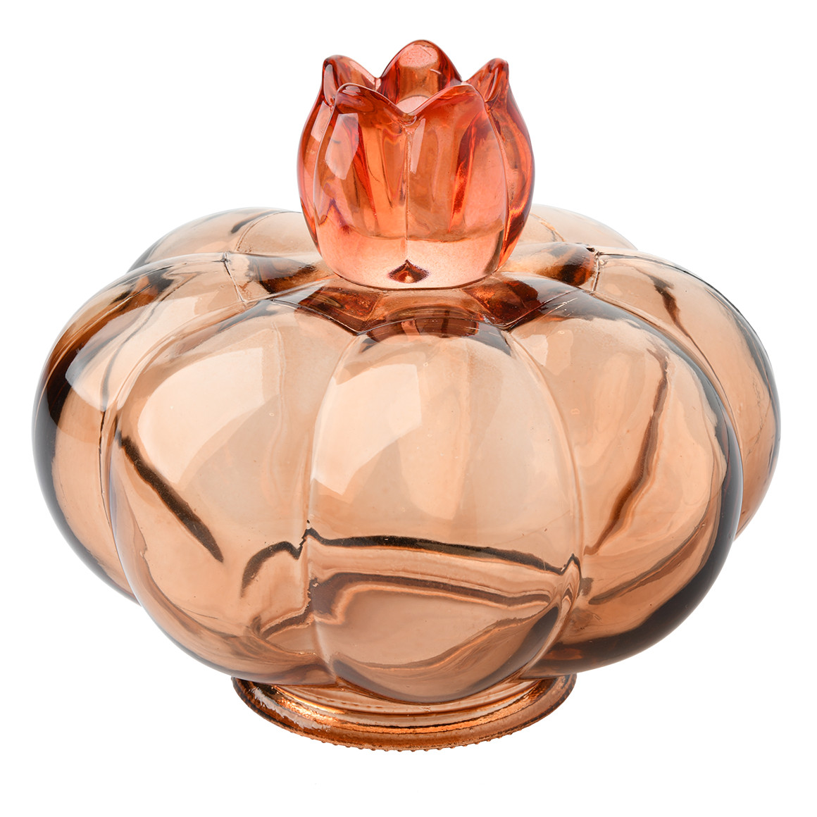 Pompoenvormige kandelaar