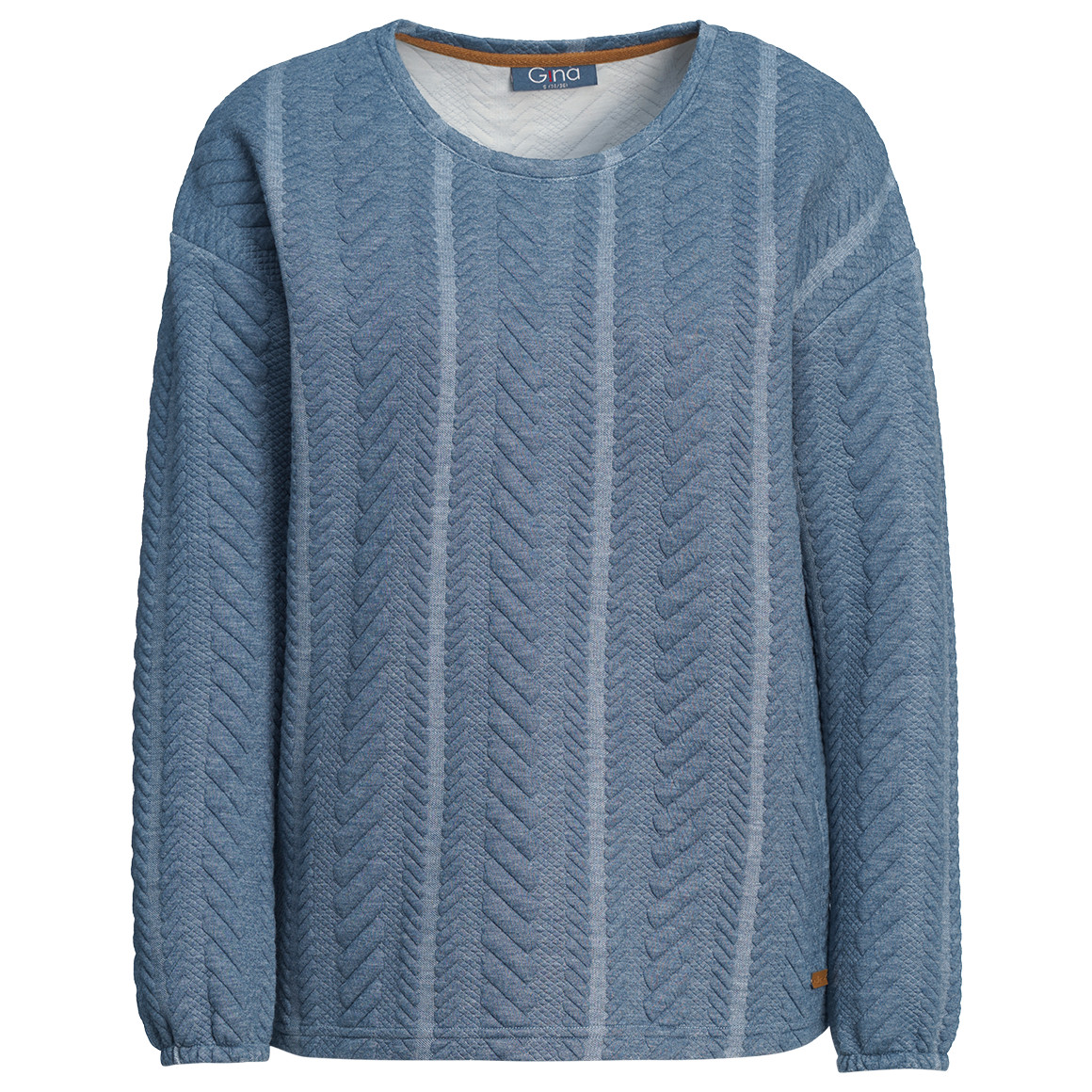 Damen Sweatshirt mit Strukturmuster