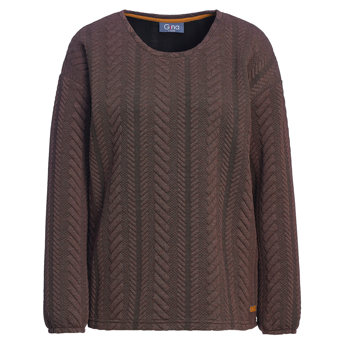 Damen Sweatshirt mit Strukturmuster