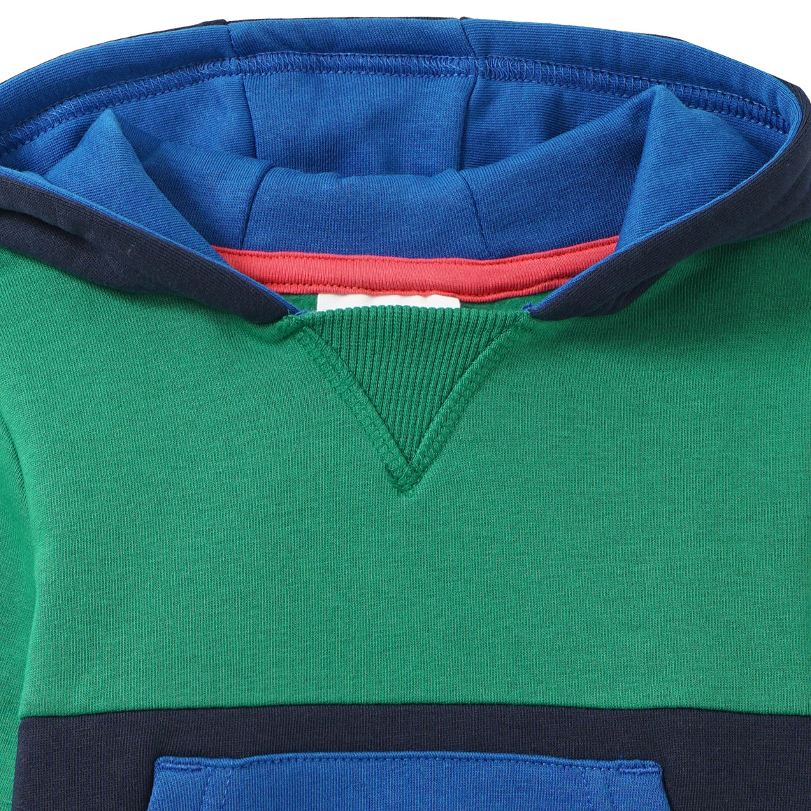 Baby Hoodie mit Farbteilern