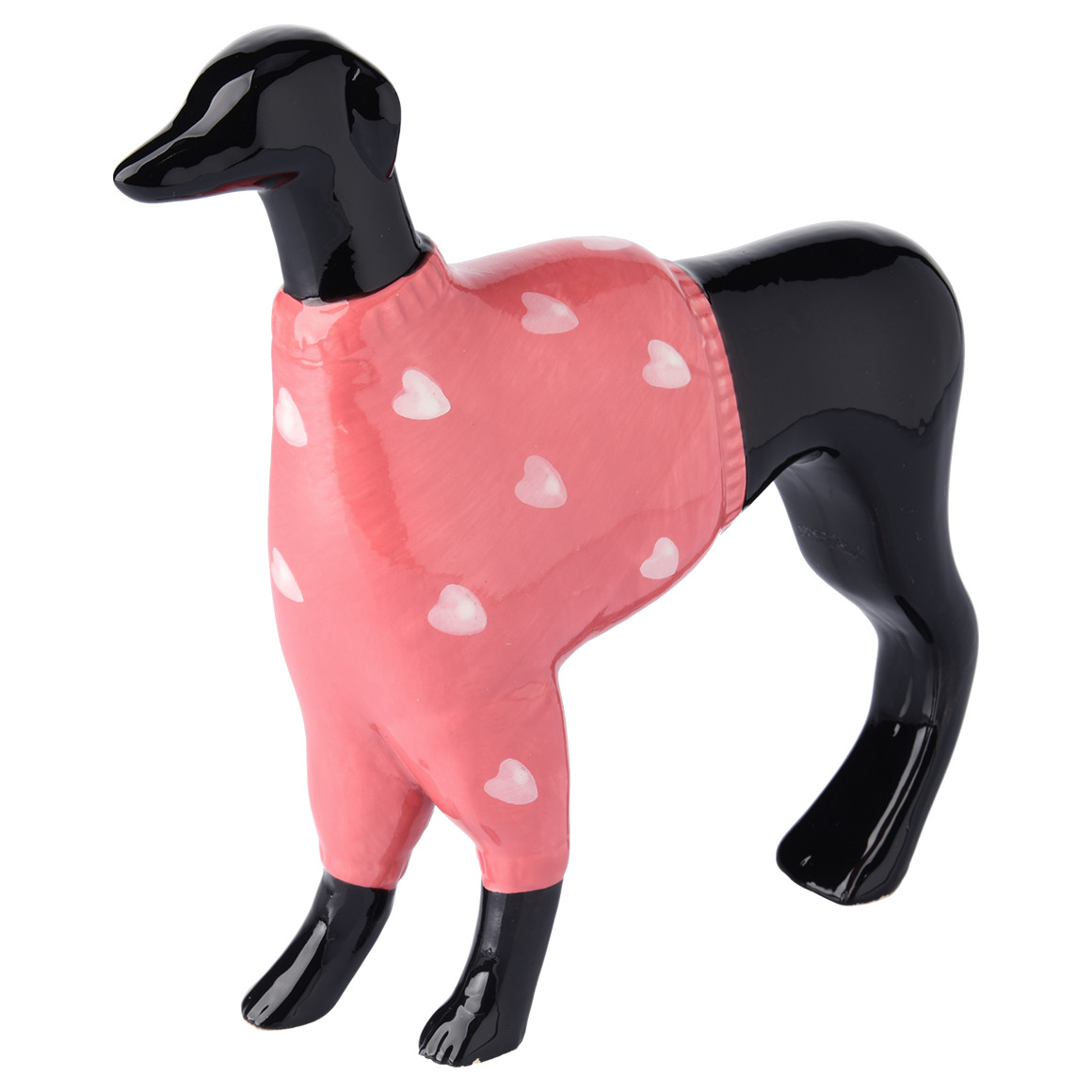 Decoratiefiguurtje hond met trui