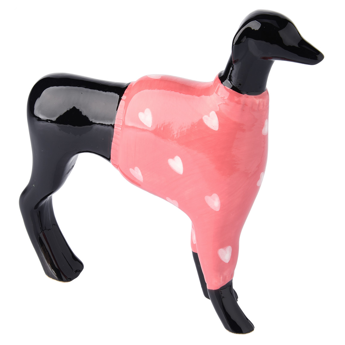 Decoratiefiguurtje hond met trui