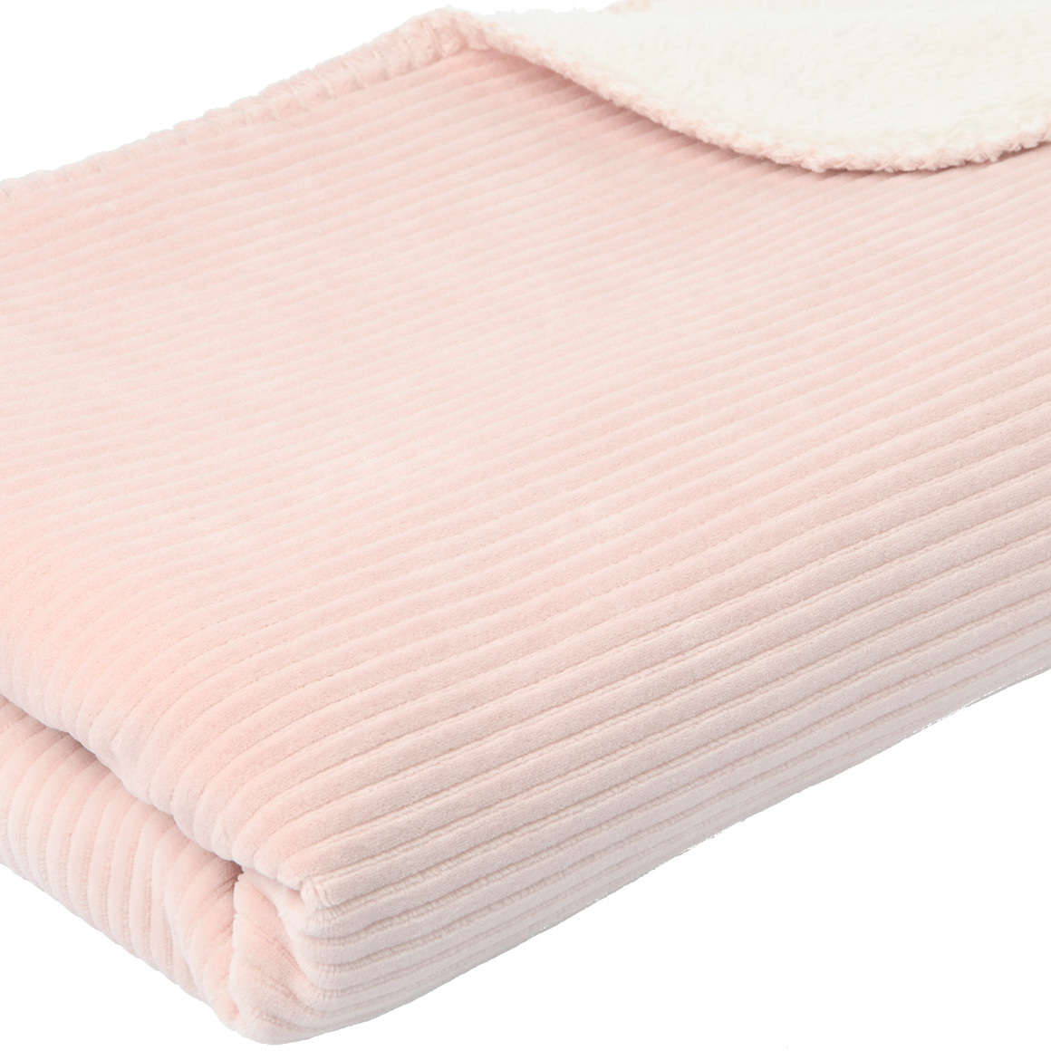 Knusse deken met geribbelde textuur