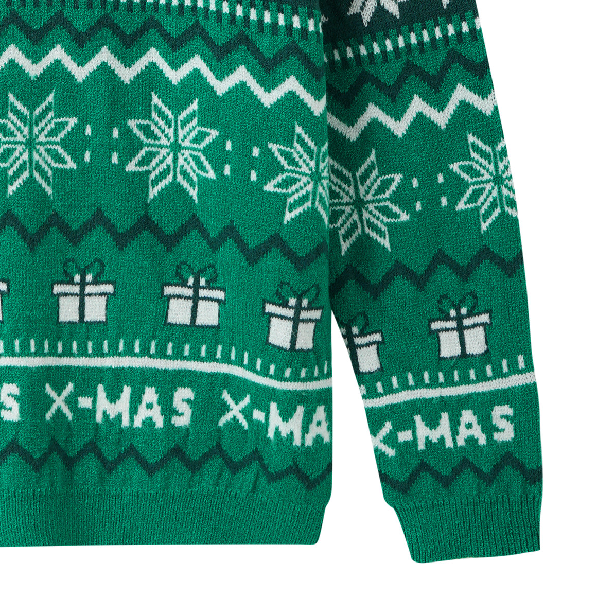 Kersttrui voor jongens met all-overmotief