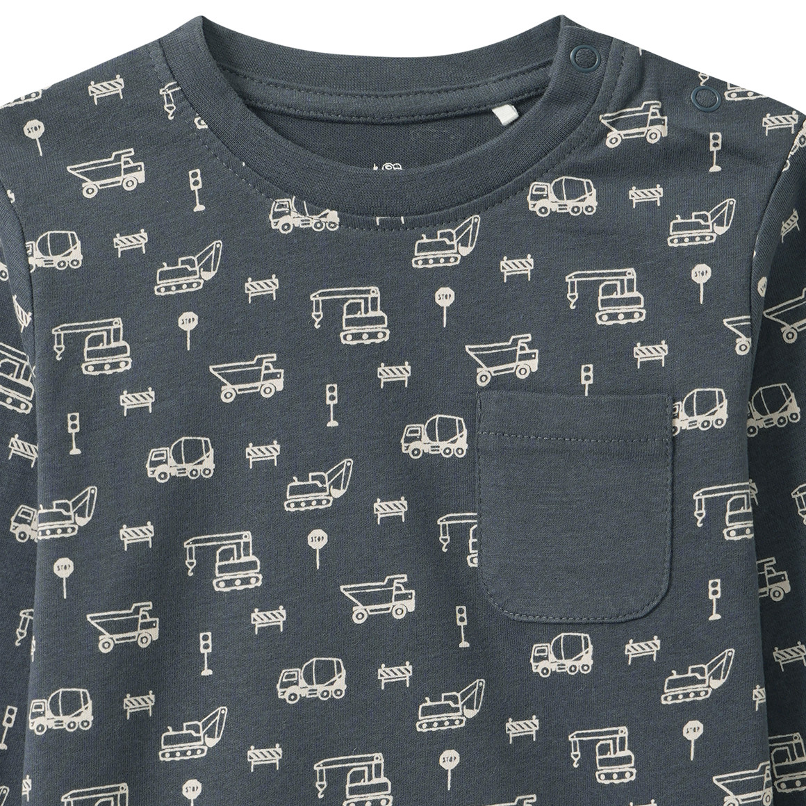 Babyshirt met lange mouwen en all-over print