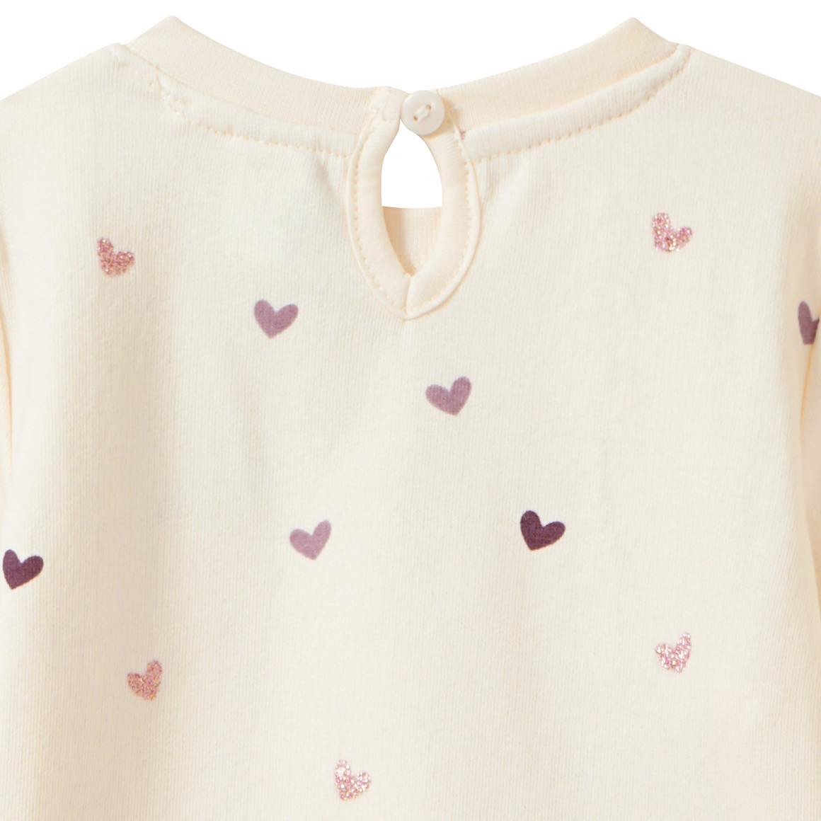 Baby Sweatshirt mit Glitzer-Print