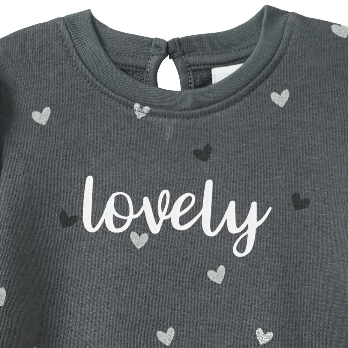 Baby Sweatshirt mit Glitzer-Print