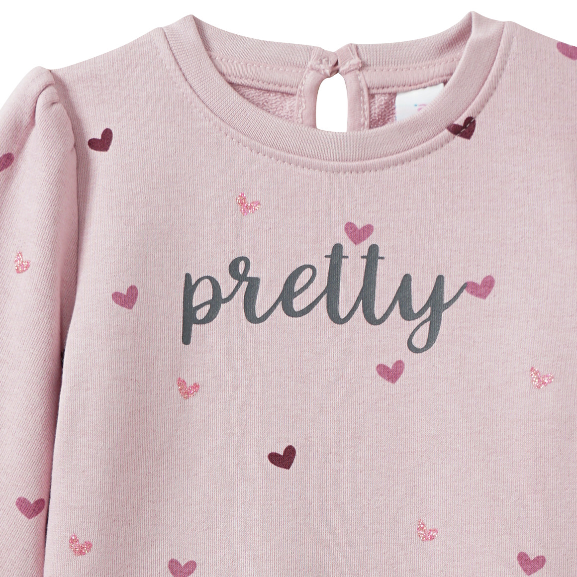 Baby Sweatshirt mit Glitzer-Print