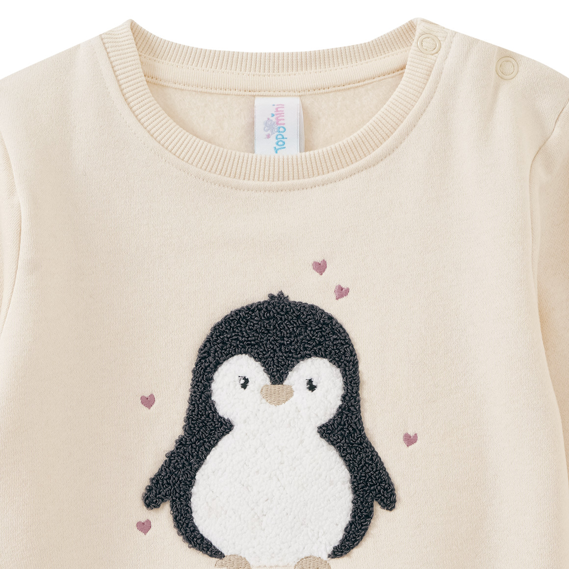 Baby Sweatshirt mit Pinguin-Motiv