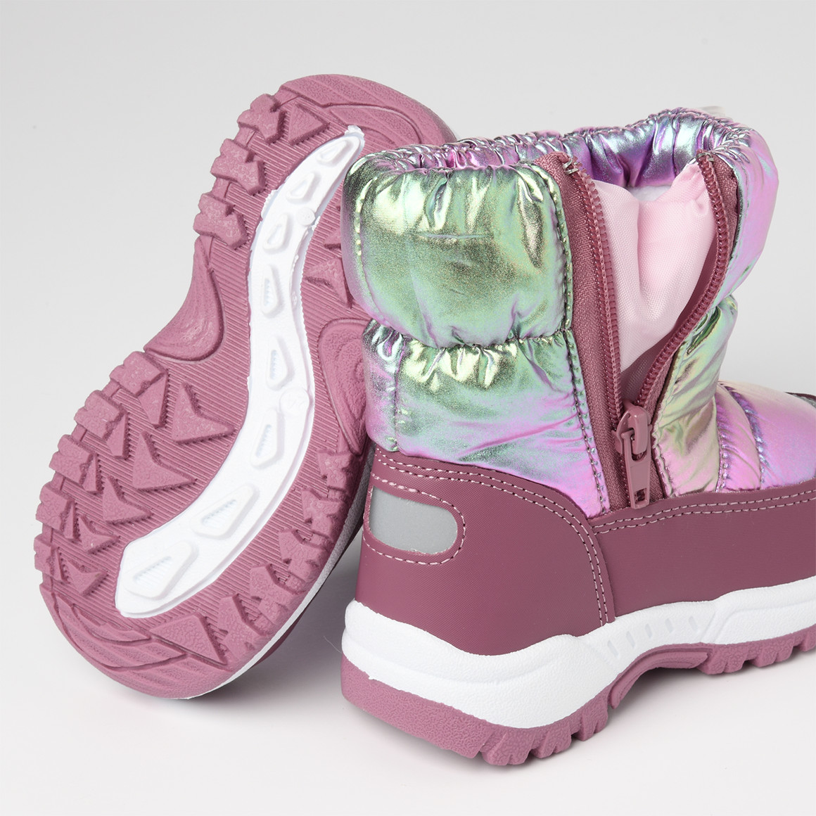 Baby winterlaarzen met metallic look