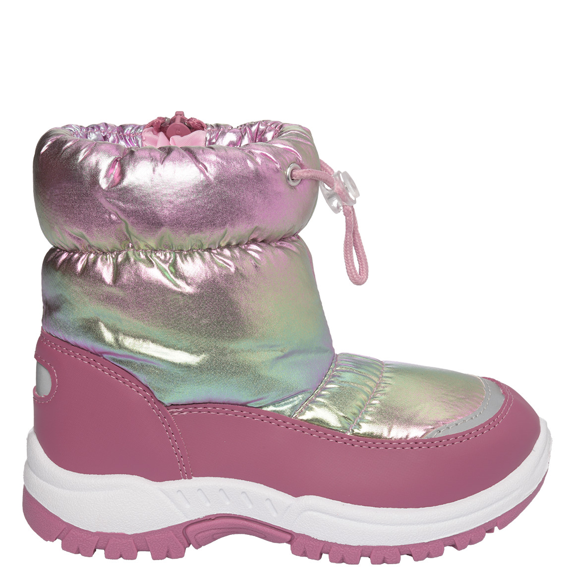 Meisjes winterlaarzen met metallic look