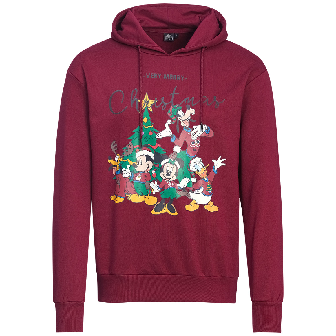 Mickey Mouse kerst hoodie met print