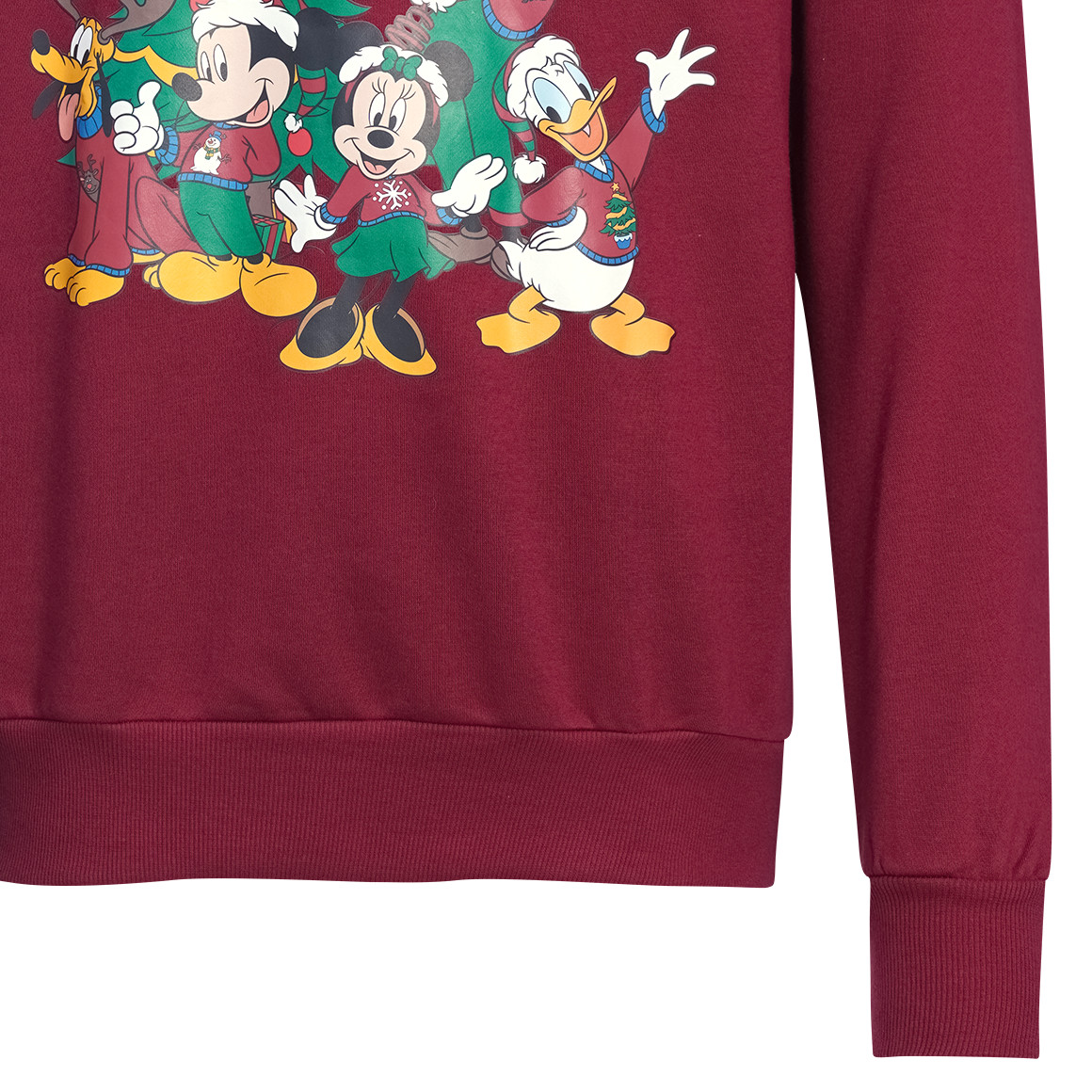 Mickey Mouse kerst hoodie met print