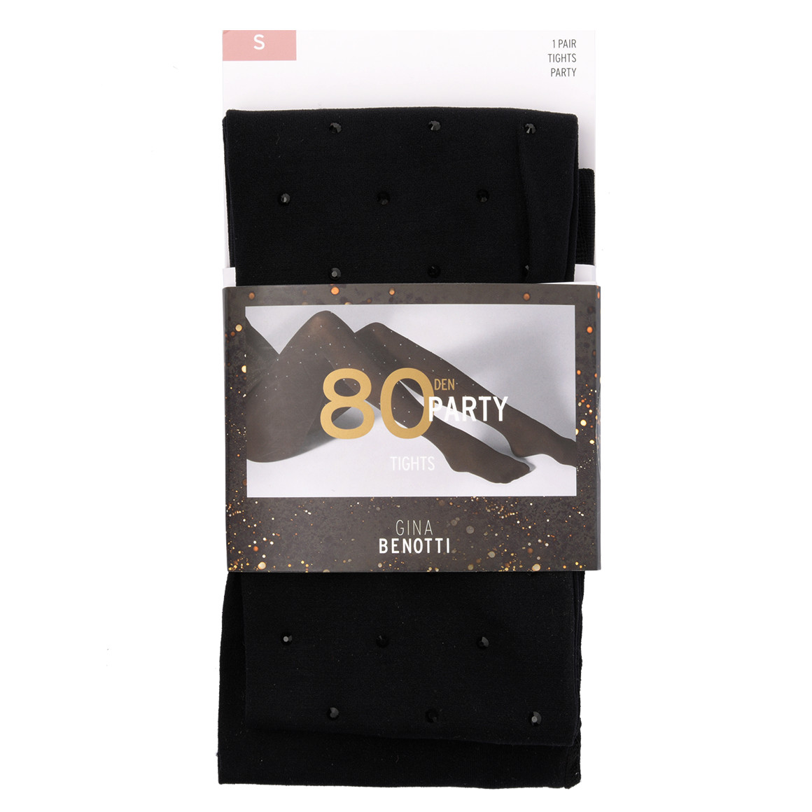 Damen Feinstrumpfhose mit Strasssteinchen