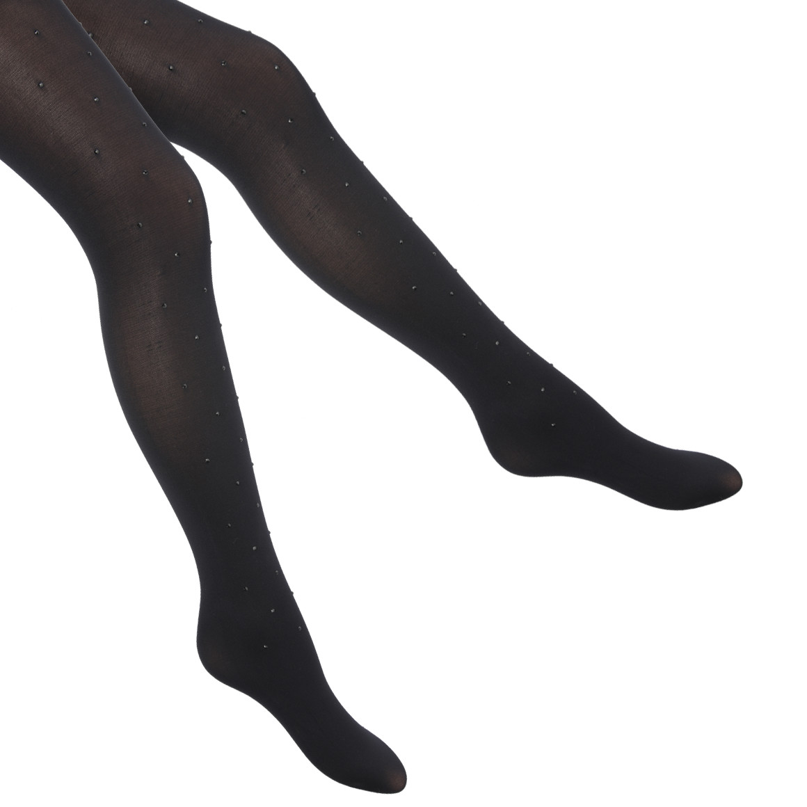 Damen Feinstrumpfhose mit Strasssteinchen