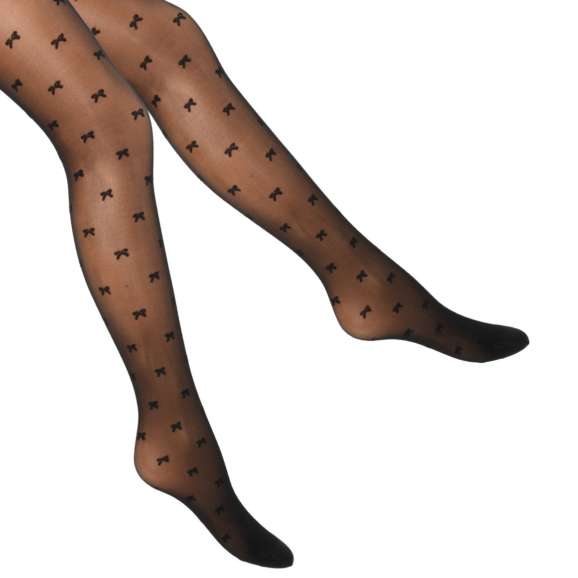 Damen Feinstrumpfhose mit Schleifen-Muster