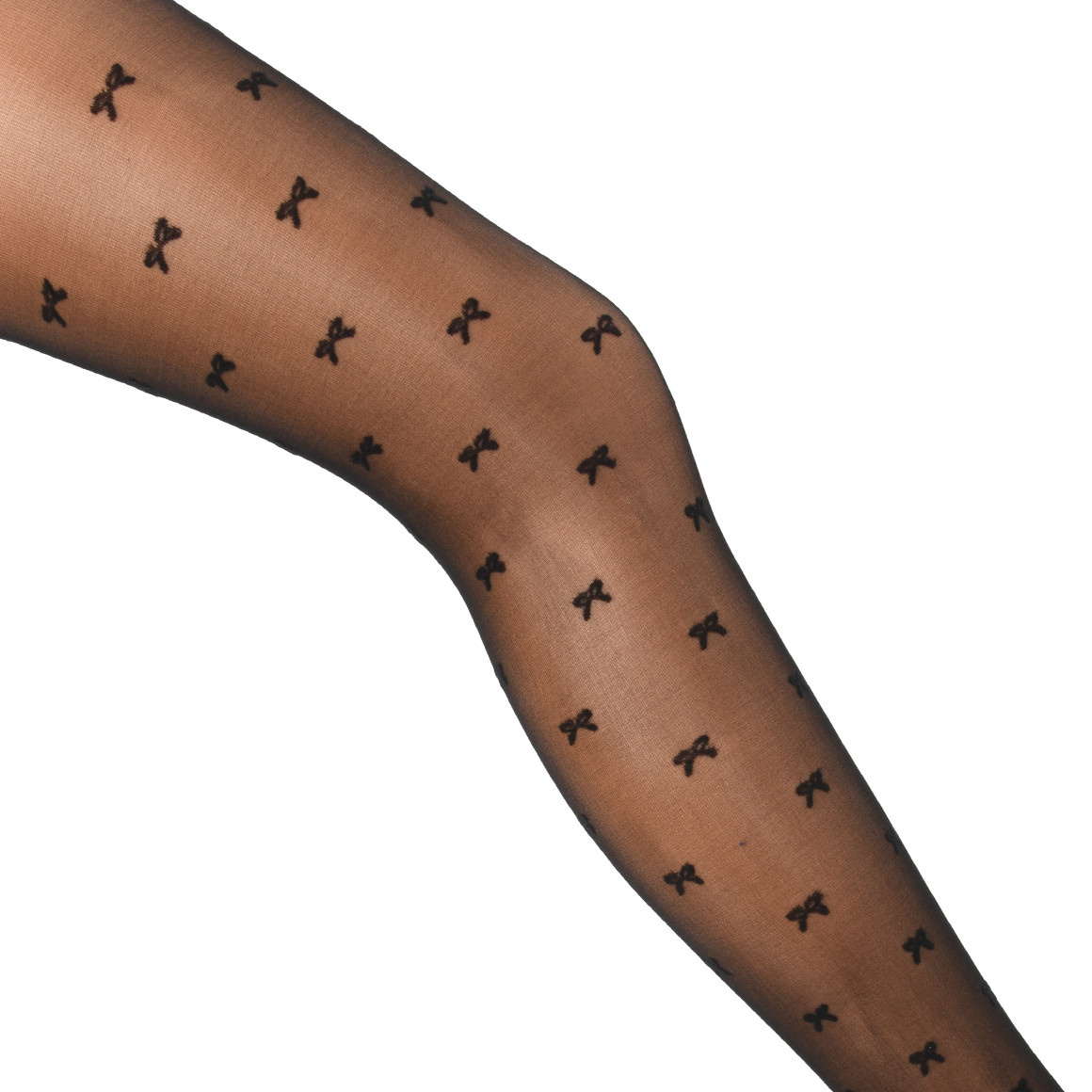 Damen Feinstrumpfhose mit Schleifen-Muster