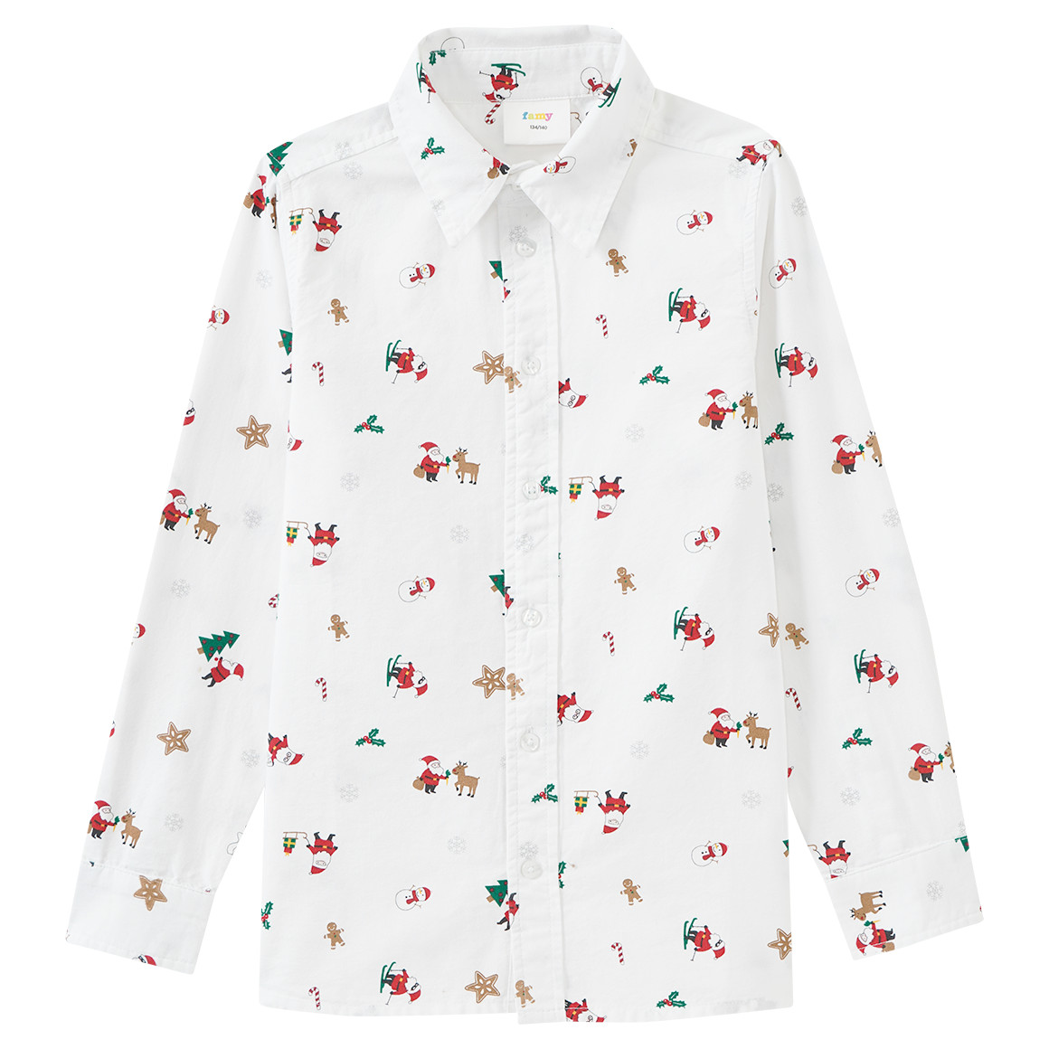 Jungen Weihnachtshemd mit Fliege