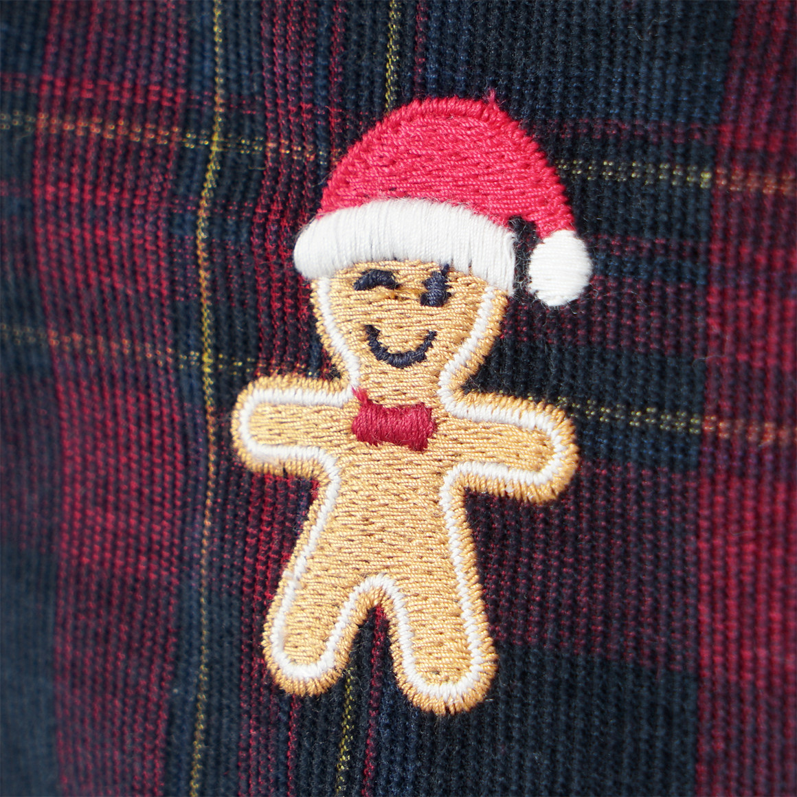 Jungen Weihnachtshemd mit Stickerei