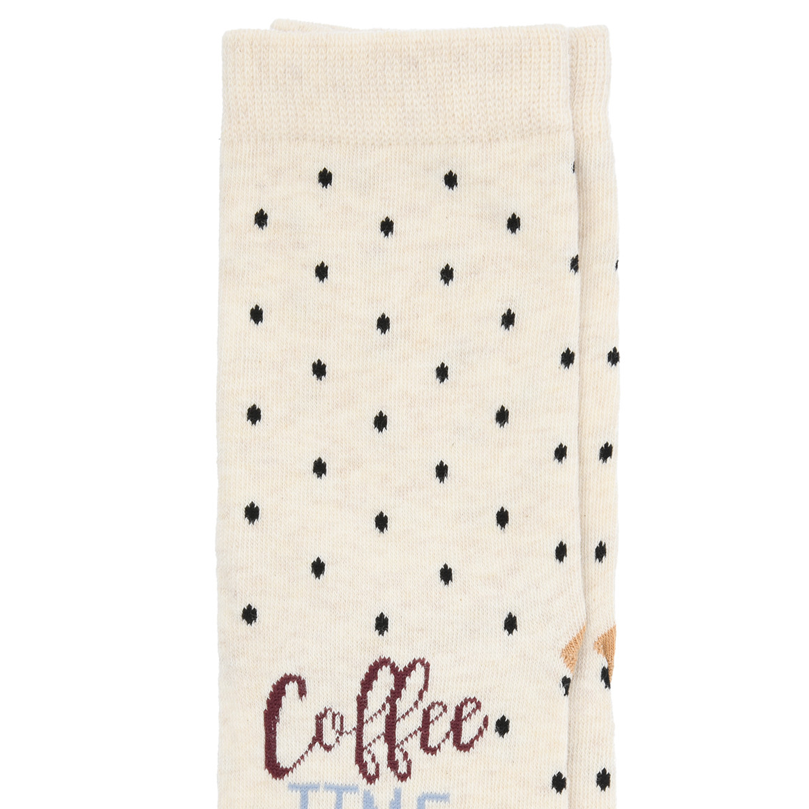 1 paar damessokken met berenpatroon