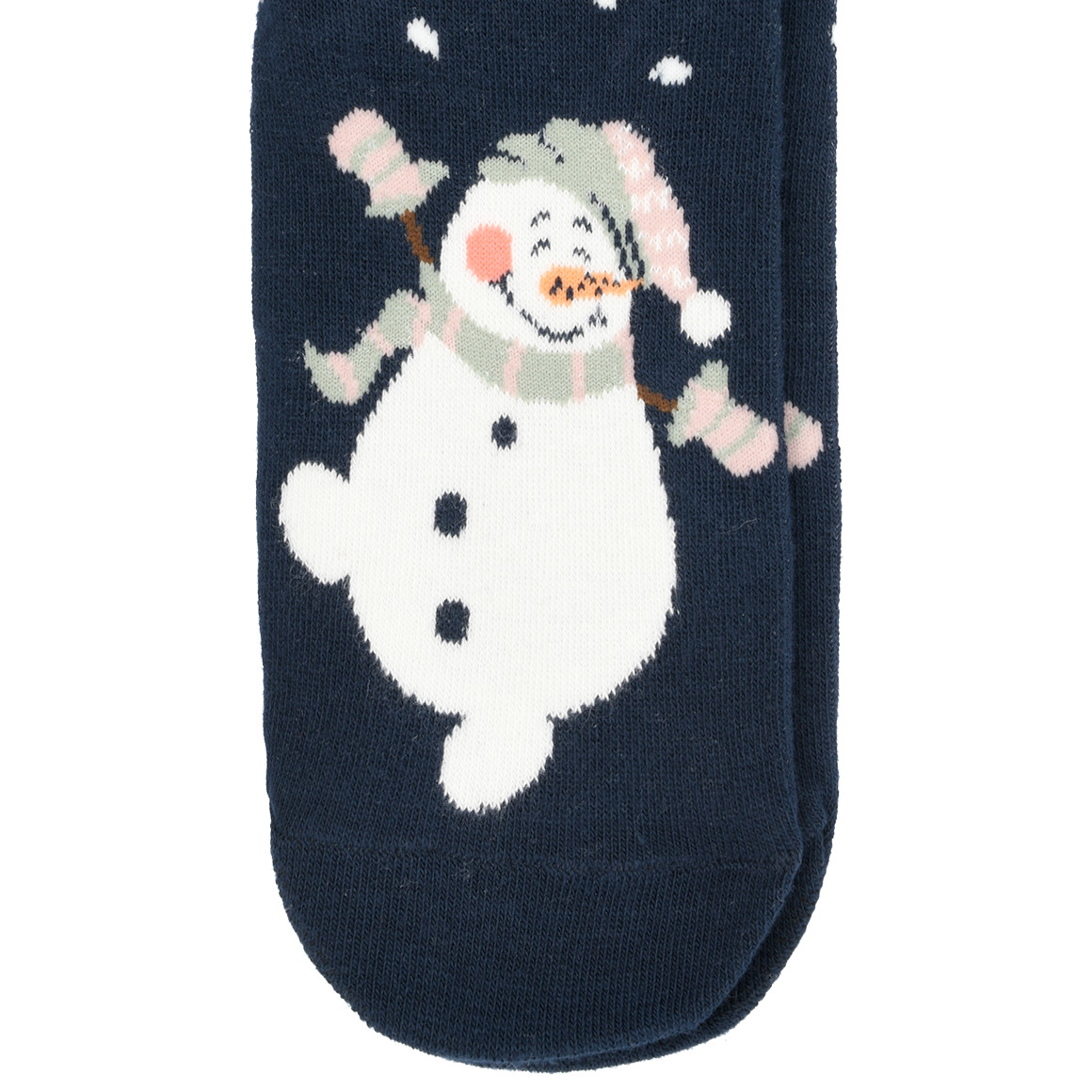 1 paar Sokken voor Dames met sneeuwpopmotief