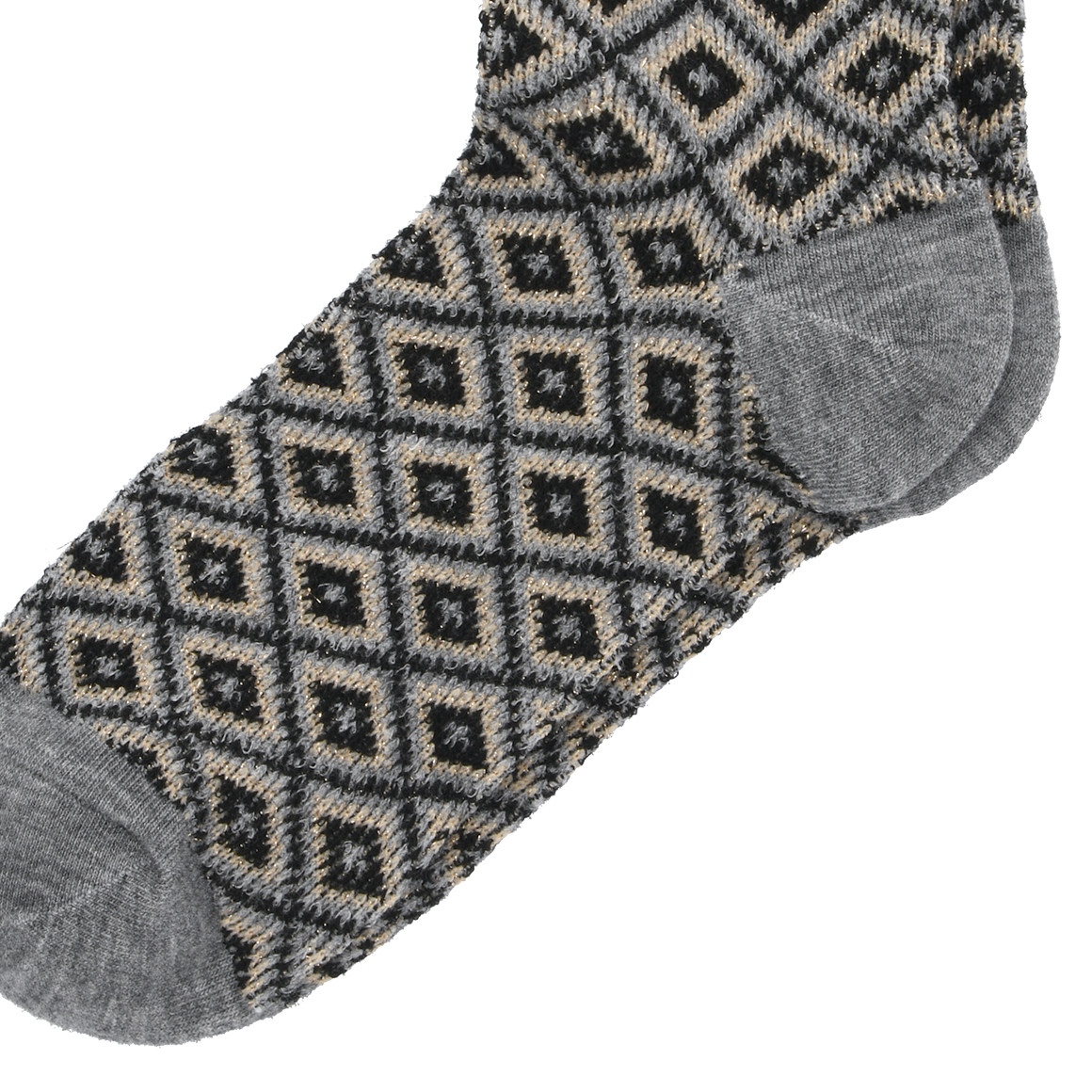 1 Paar Damen Socken mit Effektgarn